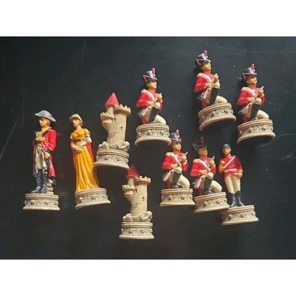 The Chessman Napoleon REPLACEMENT Chess Pieces W.U. 2000 Lot Of 10